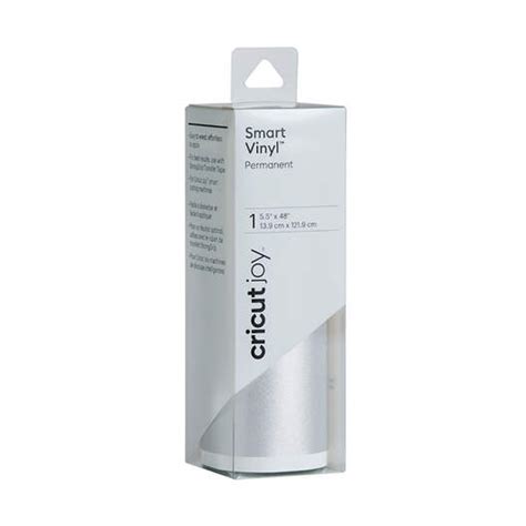 Cricut Joy Smart Vinyl Permanent 14x300cm (Silver); Works without a cutting mat – just load & go!; Great for creating custom decals for outdoor signs, water bottles, mailboxes & more; Permanent adhesive lasts up to 3 years